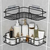 economico organizzatore del bagno-Mensola Per Doccia, Mensola Per Il Bagno, Cucina, Senza Punzonatura, Triangolo, Scaffale Per Il Bagno, Accessori Per Il Bagno