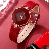 abordables Montres à quartz-5 pièces/ensemble montre pour femme ensemble de montre à quartz coréen décontracté pour femme