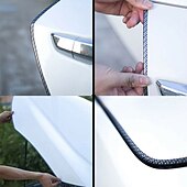 cheap Car Body Decoration &amp; Protection-StarFire 5M Carbon Fiber Car Door Edge Protector - Anti-Collision Bumper Trim, Scratch Guard &amp; Sealing Strip for Car Styling