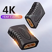 Недорогие Кабели-2 шт. 4k hdmi удлинитель женский к женскому конвертер удлинитель адаптер для монитора дисплей ноутбука ps4/3 ПК ТВ hdmi кабель удлинитель