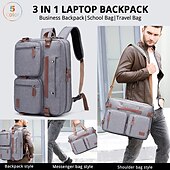 cheap Laptop Bags,Cases &amp; Sleeves-15.6 Inch And 17.3 Inch 3 In 1 Computer Laptop Carry Bag Office Designer Waterproof Business Laptop Briefcase Bag 1pc