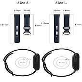 お買い得  Fitbitウォッチバンド-4パック 3パック スマートウォッチバンド と互換性があります Fitbit Versa 4 Sense 2 Versa 3 Sense ソフトシリコーン スマートウォッチ ストラップ 調整可 女性 男性 スポーツバンド 置換 リストバンド