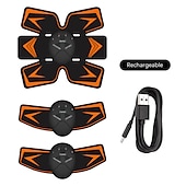 cheap Body Massager-EMS Abdominal Muscles Training Stickers Electric Abdominal Stimulator Fitness Body Slimming Massager Weight Loss For Men Women