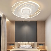 cheap Ceiling Fan Lights-Ceiling Fan with Light 20&quot; App &amp; Remote Control, Timing &amp; 3 Led Color Led Ceiling Fan, 6 Wind Speeds Modern Ceiling Fan for Bedroom, Living Room, Small Room