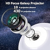 economico luci del proiettore della galassia stella-planetario proiettore luci galassia proiezione 7 in 1 con 360 nebulosa rotante luna notte lampada pianeta aurora per camera da letto soffitto sala giochi party bar