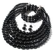 cheap Accessories and More-Earrings Pearl Necklace Choker Bracelet 3 Pcs Flapper Accessories Retro Vintage 1920s Alloy For The Great Gatsby Cosplay Women&#039;s Costume Jewelry Fashion Jewelry