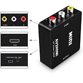 お買い得  ケーブル・ケーブルアクセサリ-rca から hdmi av から hdmi へのコンバーター 1080p ミニ rca コンポジット cvbs ビデオ オーディオ コンバーター アダプター TV/PC/ ps3/ stb/xbox vhs/vcr/ブルーレイ DVD プレーヤー用の pal/ntsc をサポート