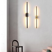 cheap Indoor Wall Lights-Vanity Lighting Simple 23.4&quot; IP20 Mirror Front Lights Iron Acrylic Black Household Fashion Retractable Bathroom Anti-Fog Dressing Table Led Mirror Cabinet Lamp Bath Lights