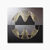 preiswerte Geometrische Drucke-Abstrakte Wandkunst auf Leinwand, Schwarzgold, geometrische Drucke und Poster, Malerei, moderne nordische Luxus-Wandkunst, Wohnzimmer, Heimdekoration, ohne Rahmen