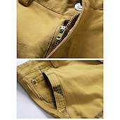 cheap Classic-Men&#039;s Cargo Shorts Bermuda shorts with Side Pocket Multi Pocket Flap Pocket Solid Color Going out Streetwear Fashion Cargo Shorts ArmyGreen Blue