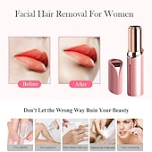 halpa Karvanpoistolaitteet-Naisten ystävänpäivälahjat kasvojen karvanpoisto naisille kivuton karvanpoistaja vedenkestävä parranajokone karvanpoistaja LED-valolla kasvoille bikinitupeksi persikkakangas yläviikset huuli leuka