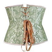 economico Rococò-Rococò Punk &amp; Gotico Medievale Biancheria intima Sottobusto Bustino 14 ossa di plastica Costume Per donna Matrimonio Ospite di nozze Adulti Corsetto