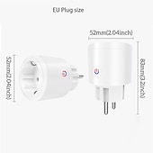 preiswerte Stromversorgung-tuya wifi smart plug funktioniert mit alexa google zur sprachsteuerung mini smart outlet plug mit timer-funktion kein hub erforderlich