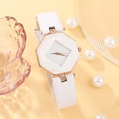 abordables Montres à quartz-5 pièces/ensemble montre pour femme ensemble de montre à quartz coréen décontracté pour femme