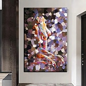 お買い得  ヌードアート-手作り 手描き 油絵 壁 モダン 抽象画 キャンバス ヌード レディ ペインティング ホームデコレーション 装飾 ロールキャンバス フレームなし 未延伸
