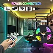 cheap Remote Control-USB 5M RGB LED Strip Light with 24 Keys Remote Control Back Light 5050 SMD RGBIC LED Strip Light for Bedroom Home TV Back Light DIY Decor