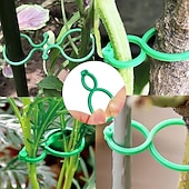 economico accessori per la cura delle piante-porta piante da giardino, 100 pezzi di clip per fiori di vite di pomodoro, clip per piante, clip di supporto per piante da giardino, clip per piante e clip da giardino per altre piante rampicanti, per