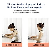 cheap Body Massager-Intelligent Posture Corrector and TrainerHanging Back Posture CorrectionStrapless Vibrate ReminderUniversal for Men and Women