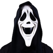 お買い得  アクセサリー-Ghostface マスク悪魔ゴーストコスプレ衣装ラテックスホラーマスクゴーストフェイススクリームヘルメット不気味なハロウィーンパーティー仮面舞踏会小道具マルディグラ