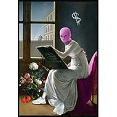 baratos Até 30 $-cartazes de pintura em tela vintage artista mascarado criss bellini impressão obras de arte para casa parede sala de estar decoração imagem cuadros