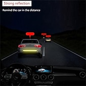 cheap Car Body Decoration &amp; Protection-5pcs/set Car Reflective Stickers Waterproof Car Warning Sticker Reflective Tape Car Decals Stickers Car Trunk Body Auto Accessories