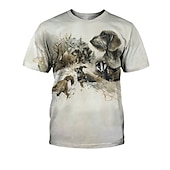 economico Grafica divertente-Con animale Cane Bassotto Maglietta Manga 3D Grafica Per Da coppia Per uomo Per donna Per adulto Mascherata Stampa 3D Casual / quotidiano