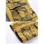 cheap Classic-Men&#039;s Cargo Shorts Bermuda shorts with Side Pocket Multi Pocket Flap Pocket Solid Color Going out Streetwear Fashion Cargo Shorts ArmyGreen Blue