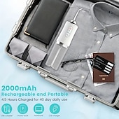 cheap Teeth Whitening-4 In 1 Water Flosser For Teeth Cordless Water Flossers Oral Irrigator With DIY Mode 4 Jet Tips Tooth Flosser Portable And Rechargeable For Home Travel For Men And Women Daily Teeth Care