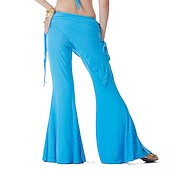 economico Abbigliamento danza del ventre-Danza del ventre Pantaloni Colore Puro Con balze Per donna Addestramento Cotone leggero