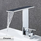 Недорогие Смесители для раковины в ванной-водопад смеситель для раковины в ванной комнате смеситель для монтажа на столешницу, моноумывальник краны для раковины с одной ручкой туалетная комната со шлангом для горячей и холодной воды моноблочный сосуд водопроводный латунный кран черный серый хром