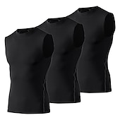 abordables Maillots Hombre-Hombre Camiseta sin mangas de gimnasio Camiseta sin Mangas de Compresión Sin Mangas Capa base Deportivo Otoño Poliéster Elastán Secado rápido Reductor del Sudor Entrenamiento de gimnasio Baloncesto