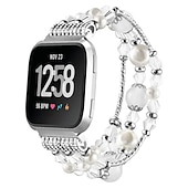 voordelige Fitbit-horlogebanden-Slimme horlogeband Compatibel met: Fitbit Versa 2 / Versa Lite / Versa SE / Versa Legering Sierstenen Smartwatch Band Bling Diamant Sierstenen Vrouwen mannen sieraden armband Vervanging Polsbandje