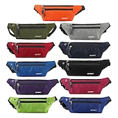 cheap Universal Phone Bags-Waist Bag Men and Women Outdoor Sports Mobile Phone Waist Bag Nylon Waterproof Running Waist Bag Close-fitting Messenger Bag