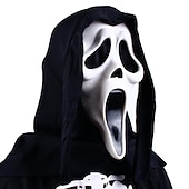 お買い得  アクセサリー-Ghostface マスク悪魔ゴーストコスプレ衣装ラテックスホラーマスクゴーストフェイススクリームヘルメット不気味なハロウィーンパーティー仮面舞踏会小道具マルディグラ
