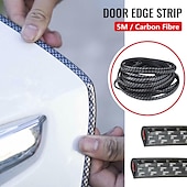 cheap Car Body Decoration &amp; Protection-StarFire 5M Carbon Fiber Car Door Edge Protector - Anti-Collision Bumper Trim, Scratch Guard &amp; Sealing Strip for Car Styling