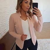 billiga Blazers och kostymer-kvinnors nya mode kavaj långärmad cardigan casual jacka topp