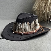 levne Divoký západ-18. století 19. století stát Texas Kovbojský klobouk Západní kovboj americký Pánské Dámské loučení se svobodou nevěsty Dospělé Klobouk