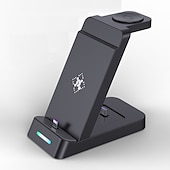 お買い得  ワイヤレス充電器-ワイヤレスチャージャー ワイヤレス充電スタンド CE 高速ワイヤレス充電 3 in 1 用途 ユニバーサル