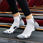 abordables calcetines de hombre-Hombre 1 Par Calcetín Calcetas Calcetines Antideslizantes Calcetines para correr Negro Azul Marino Color Rayas Primavera, Otoño, Invierno, Verano