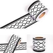 levne Lemování-cool tapety geometrická tapeta hranice pasu nástěnná malba sloupnout a nalepit samolepicí PVC/vinyl moderní samolepka na stěnu do pokoje 12x500cm/4.72&#039;&#039;x196.8&#039;&#039;