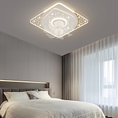 cheap Ceiling Fan Lights-Ceiling Fan with Light 20&quot; App &amp; Remote Control, Timing &amp; 3 Led Color Led Ceiling Fan, 6 Wind Speeds Modern Ceiling Fan for Bedroom, Living Room, Small Room