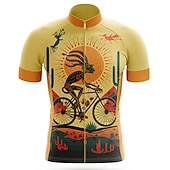 preiswerte Radtrikot Herren-Herren Radtrikot Grafik Lustig Kurzarm Fahhrad Trikot Oberteil mit 3 Gesäßtaschen Mountainbike MTB Straßenradsport Schnelltrocknend Reflektierende Streifen Rückentasche Feuchtigkeitsableitend Sport