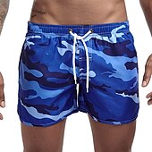 abordables short de bain homme-Homme Maillots de Bain short de bain Short de bain Short Imprimer Camouflage Confort Respirable Extérieur du quotidien Sortie Sportif Hawaïen Vert Claire Bleu