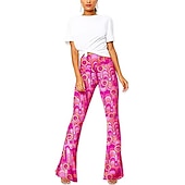 cheap Bottoms-Retro Vintage 1960s 1970s Trousers Bell Bottom Pants Hippie Women&#039;s Daily Wear Pride Parade Pride Month Adults&#039; Pants