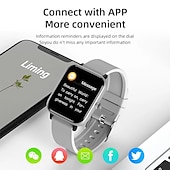 Χαμηλού Κόστους Smartwatch-H10 Εξυπνο ρολόι 1.69 inch Έξυπνο ρολόι Bluetooth Βηματόμετρο Υπενθύμιση Κλήσης Παρακολούθηση Δραστηριότητας Συμβατό με Android iOS Γυναικεία Άντρες Μεγάλη Αναμονή Κλήσεις Hands-Free Αδιάβροχη IP 67