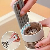 economico Prodotti per la pulizia-pulizia della spazzola morbida detergente per tastiera multifunzione kit di strumenti per la pulizia del computer angolo gap duster keycap puller
