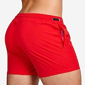 cheap Men&#039;s Swimming Shorts-Men&#039;s Swimwear Swim Shorts Swim Trunks Boxer Swim Shorts Shorts Plain Comfort Breathable Outdoor Daily Going out Sports Hawaiian White Pink
