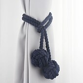 cheap Curtain Accessories-Rope Curtain Tassel Tie Backs Curtain Fringe Tiebacks Holdbacks Window Drapes Curtain Strap Buckle Holder Window Decorative Accessories