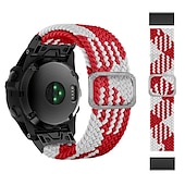 abordables Bracelets de montre Garmin-Bracelet nylon tressé 22mm 26mm pour Garmin Fenix 7 7X 6 6X Pro Epix Pro 47mm 51mm Instinct 2X Approach S70 S62 S60 Forerunner 955 945 Marq