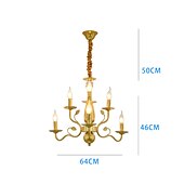 economico Modello a candelabro-lampada a sospensione a led 6/12/16 luci lampada a sospensione fattoria rustico industriale ferro candela plafoniera per sala da pranzo apparecchio di illuminazione candela appesa lampada a